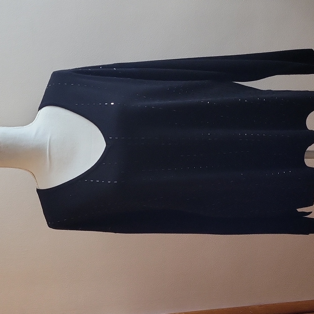 Joseph Ribkoff Embellished V-Neck Sweater Black Size Large - Picture 3 of 12